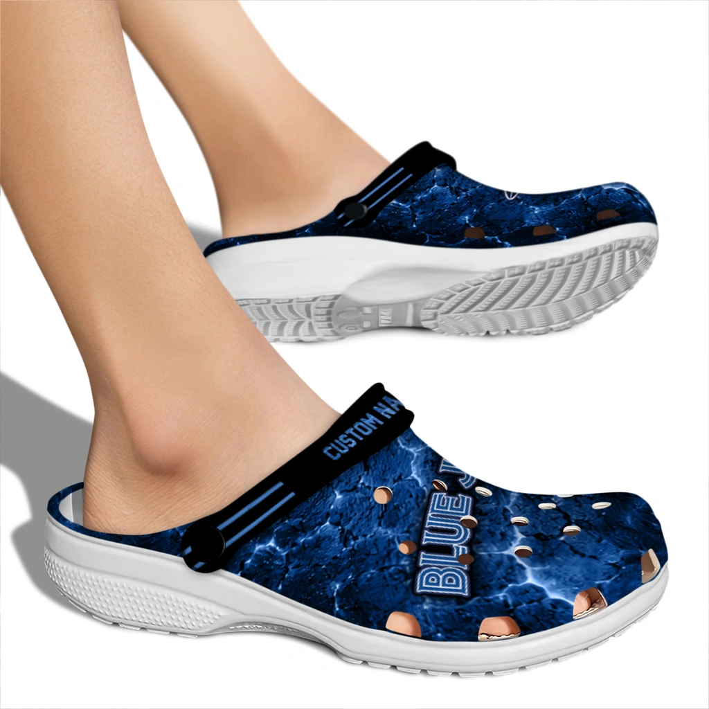 toronto-blue-jays-clog-customized-cracked-energy-blue-black-fashion-forward.webp