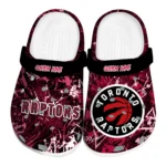 Toronto Raptors Clogs - Custom Graffiti Burst Red Black 1 toronto-raptors-clog-custom-graffiti-burst-red-black-best-selling.webp