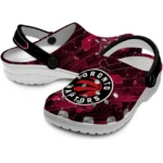 toronto-raptors-clog-customized-circuit-geometry-red-black-best-selling.webp