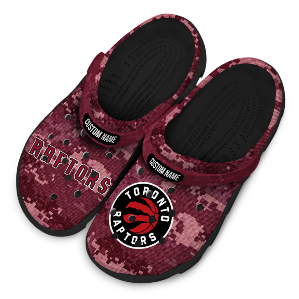 toronto-raptors-clog-customized-digital-camo-red-latest-model.webp