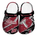 Troy Trojans Clogs - Custom Circuit Geometry Red Black 1 Troy Trojans Clogs – Custom Circuit Geometry Red Black 1