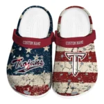Troy Trojans Clogs - Custom Distressed Stripes Red Blue 1 troy-trojans-clog-custom-distressed-stripes-red-blue-best-selling.webp
