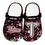 Troy Trojans Clogs - Personalized Graffiti Burst Red Black 1 troy-trojans-clog-personalized-graffiti-burst-red-black-best-selling.webp