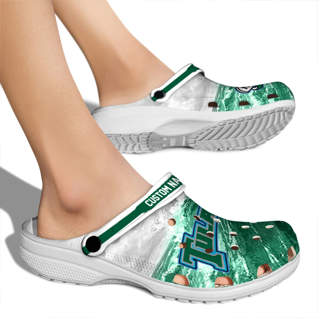 tulane-green-wave-clog-customized-wave-swirl-green-white-fashion-forward.webp