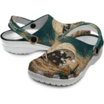 tulane-green-wave-clog-personalized-cracked-landscape-fir-green-beige-best-selling.webp