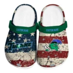 Tulane Green Wave Clogs - Personalized Distressed Stripes Green Red Blue 1 tulane-green-wave-clog-personalized-distressed-stripes-green-red-blue-best-selling.webp