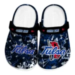 Tulsa Golden Hurricane Clogs - Custom Graffiti Burst Blue Black 1 tulsa-golden-hurricane-clog-custom-graffiti-burst-blue-black-best-selling.webp