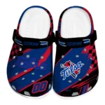 Tulsa Golden Hurricane Clogs – Customized Circuit Geometry Blue Black 1