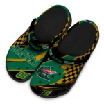 UAB Blazers Clogs – Personalized Checkered Streaks Green Black 1