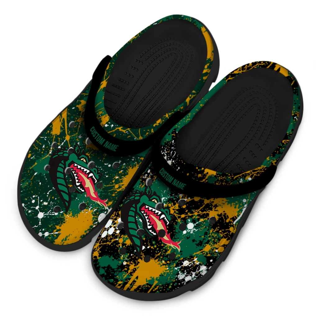 uab-blazers-clog-customized-splatter-splash-green-black-latest-model.webp