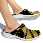 UCF Knights Clogs – Custom Checkered Streaks Gold Black 1