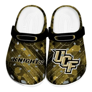 UCF Knights Clogs - Customized Circuit Geometry Gold Black