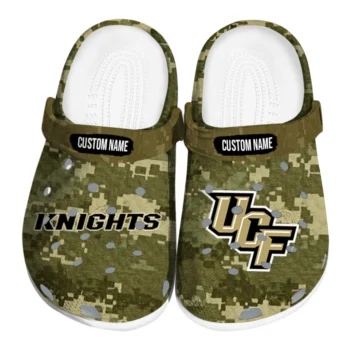 UCF Knights Clogs - Customized Digital Camo Gold