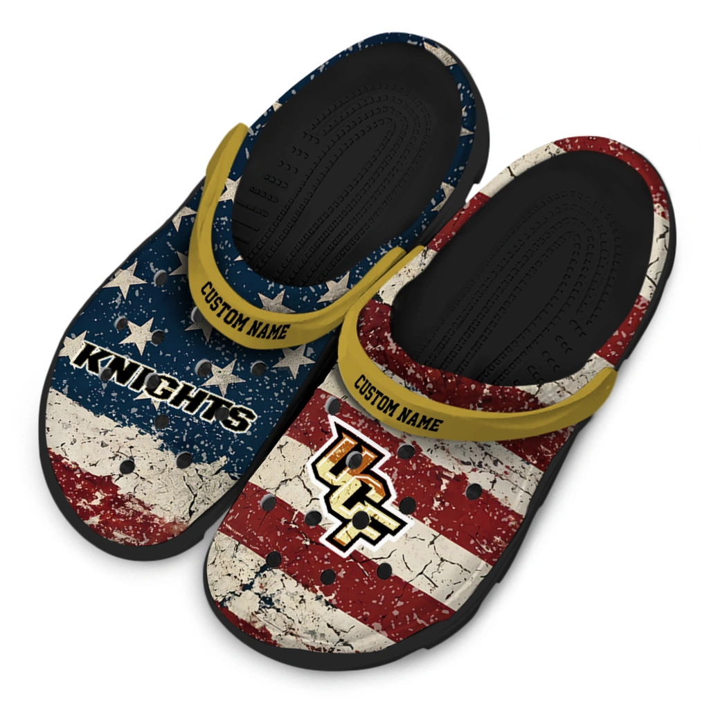 ucf-knights-clog-customized-distressed-stripes-gold-red-blue-latest-model.webp