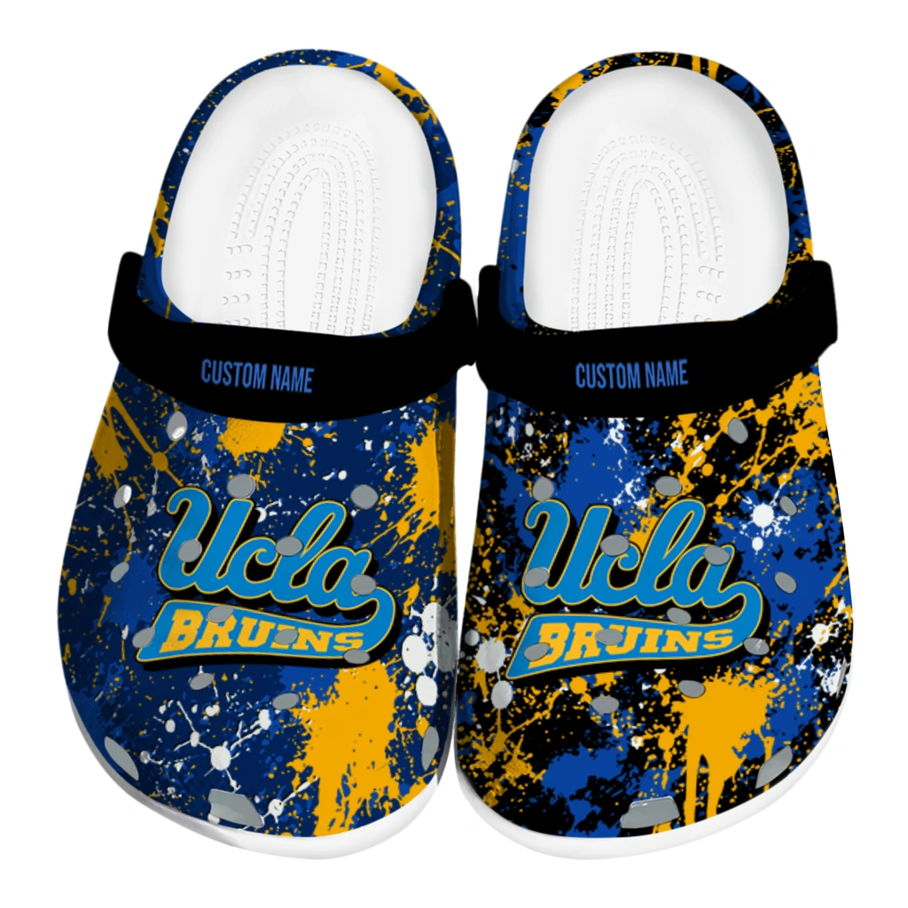 ucla-bruins-clog-custom-splatter-splash-blue-black-best-selling.webp ucla bruins clog custom splatter splash blue black best selling