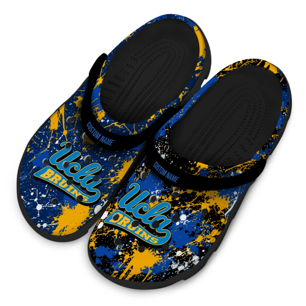 ucla-bruins-clog-custom-splatter-splash-blue-black-latest-model.webp