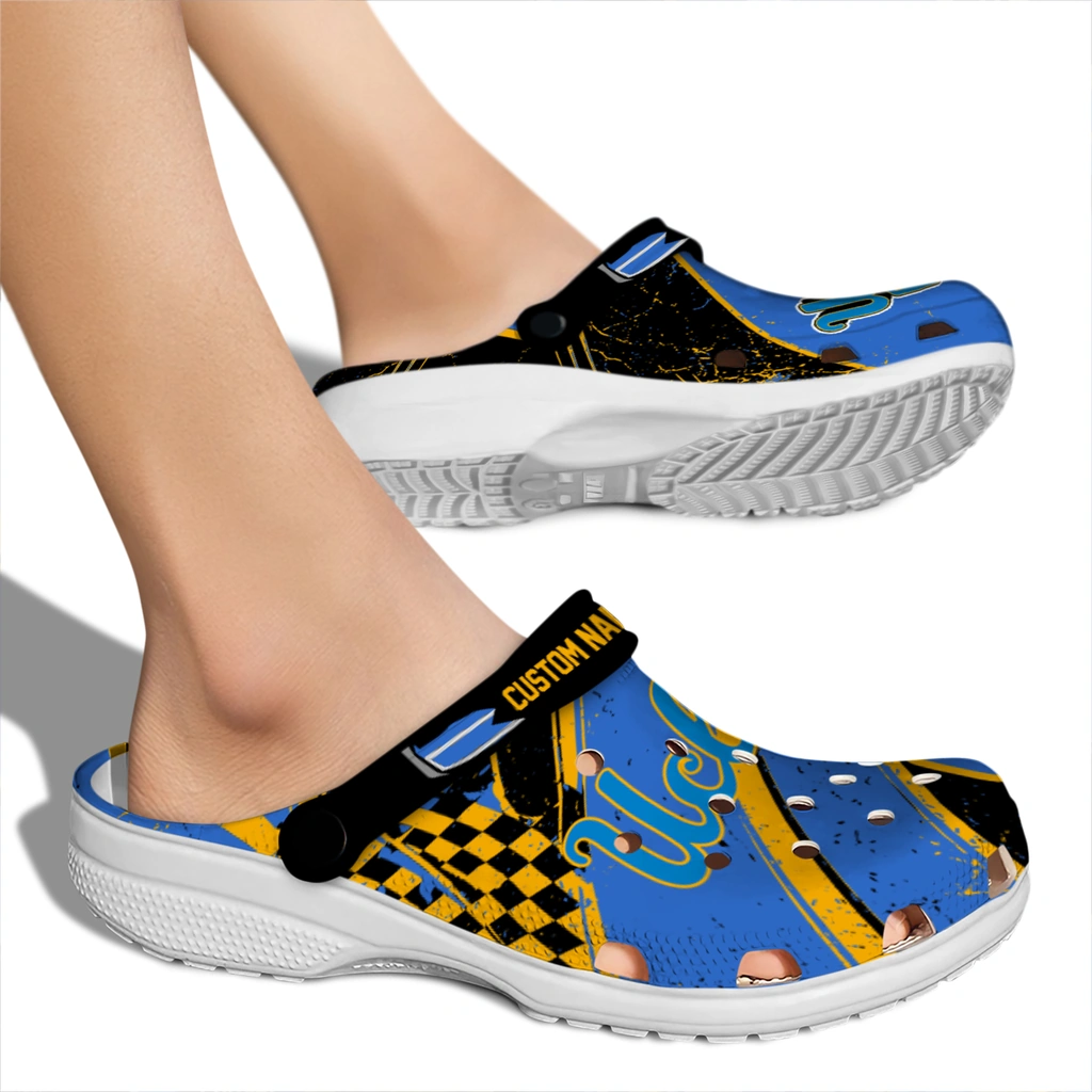 ucla-bruins-clog-customized-checkered-streaks-blue-black-fashion-forward.webp