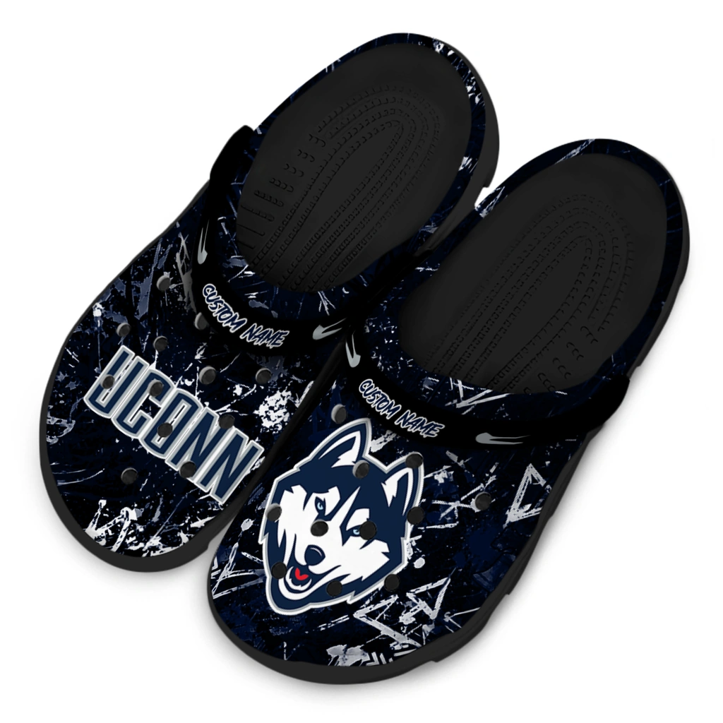 uconn-huskies-clog-custom-graffiti-burst-blue-black-latest-model.webp