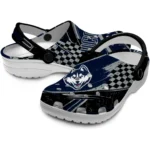 UConn Huskies Clogs – Customized Circuit Geometry Blue Black 1