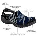UConn Huskies Clogs – Customized Circuit Geometry Blue Black 1
