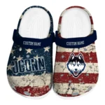 UConn Huskies Clogs - Customized Distressed Stripes Blue Red Blue 1 uconn-huskies-clog-customized-distressed-stripes-blue-red-blue-best-selling.webp