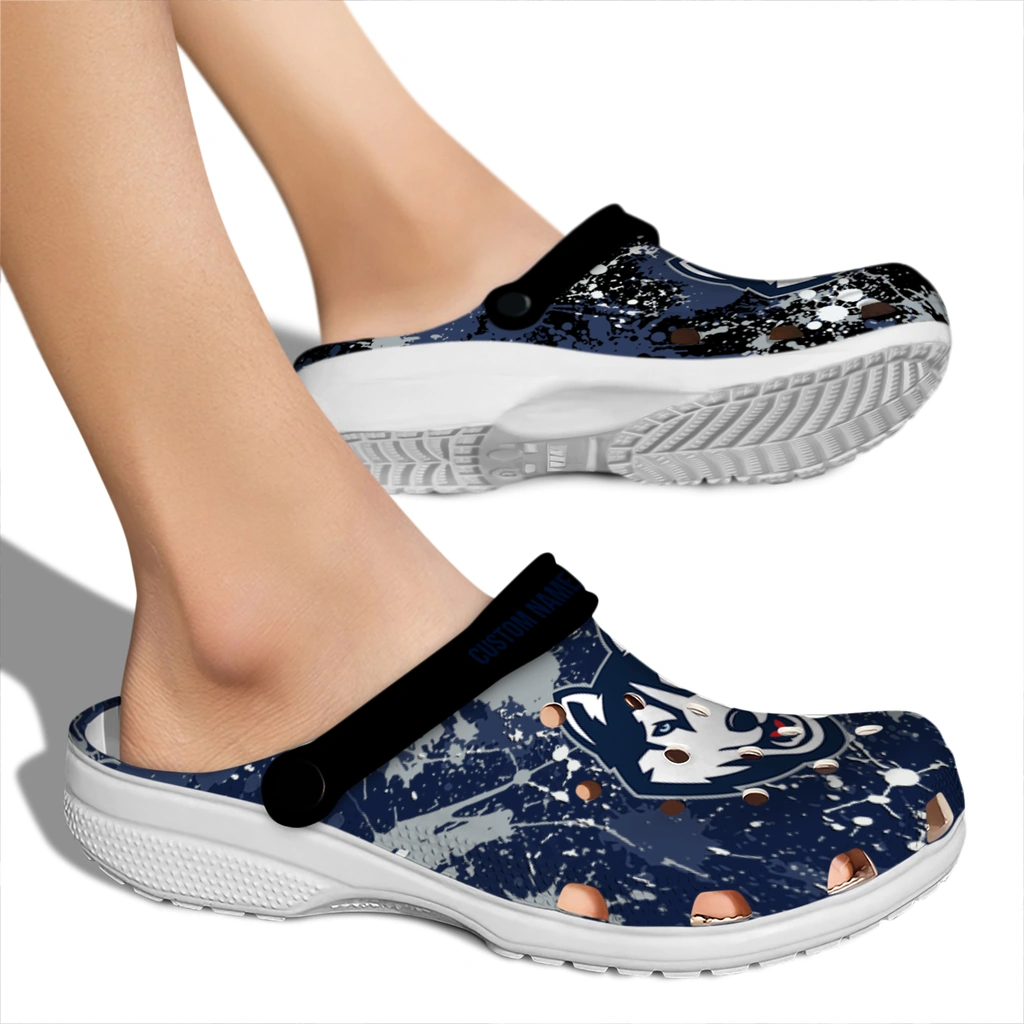 uconn-huskies-clog-personalized-splatter-splash-blue-black-fashion-forward.webp