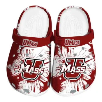 Umass Minutemen Clogs Splatter Graphics Best Selling