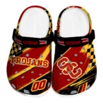USC Trojans Clogs – Custom Circuit Geometry Red Black 1