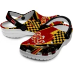 USC Trojans Clogs – Custom Circuit Geometry Red Black 1