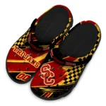 USC Trojans Clogs – Custom Circuit Geometry Red Black 1