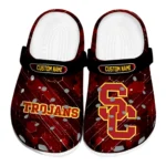 USC Trojans Clogs - Custom Circuit Geometry Red Black 1 usc-trojans-clog-custom-circuit-geometry-red-black-best-selling.webp