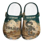 USC Trojans Clogs - Custom Cracked Landscape Fir Green Beige 1 usc-trojans-clog-custom-cracked-landscape-fir-green-beige-best-selling.webp