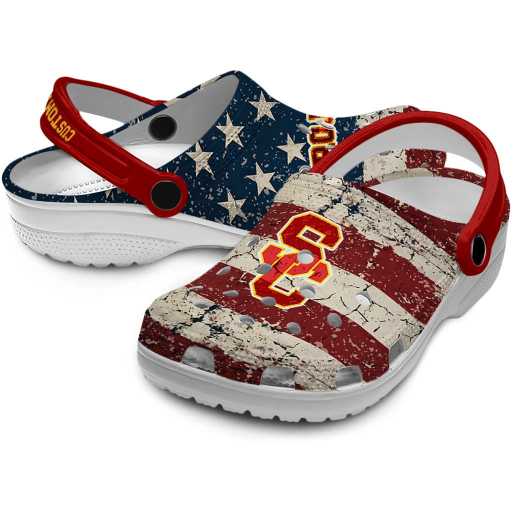 usc-trojans-clog-custom-distressed-stripes-red-blue-high-quality.webp