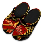 usc-trojans-clog-personalized-checkered-streaks-red-black-best-selling.webp