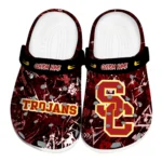 USC Trojans Clogs - Personalized Graffiti Burst Red Black 1 usc-trojans-clog-personalized-graffiti-burst-red-black-best-selling.webp