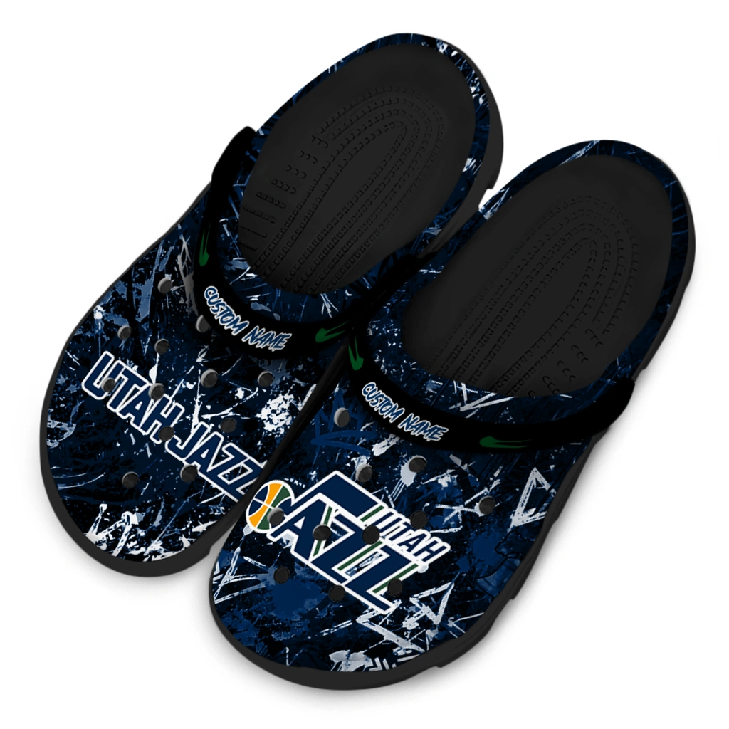 utah-jazz-clog-customized-graffiti-burst-navy-black-latest-model.webp