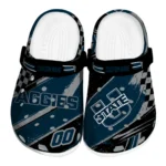 Utah State Aggies Clogs - Custom Circuit Geometry Navy Black 1 Utah State Aggies Clogs – Custom Circuit Geometry Navy Black 1