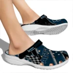 Utah State Aggies Clogs – Custom Circuit Geometry Navy Black 1