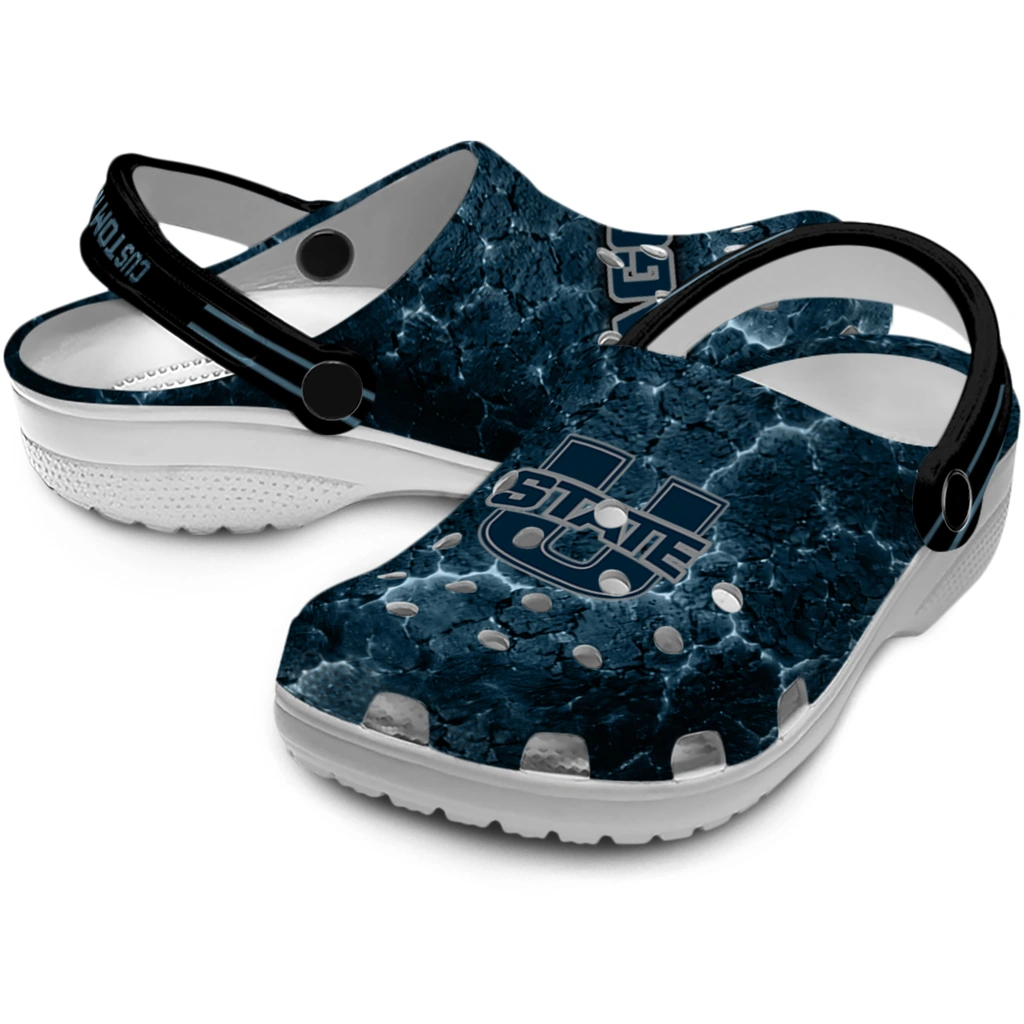 utah-state-aggies-clog-customized-cracked-energy-navy-black-high-quality.webp