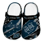 Utah State Aggies Clogs - Personalized Checkered Streaks Navy Black 1 utah-state-aggies-clog-personalized-checkered-streaks-navy-black-best-selling.webp
