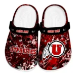Utah Utes Clogs - Custom Graffiti Burst Red Black 1 utah-utes-clog-custom-graffiti-burst-red-black-best-selling.webp
