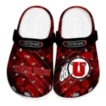 Utah Utes Clogs - Customized Circuit Geometry Red Black 1 utah-utes-clog-customized-circuit-geometry-red-black-best-selling.webp