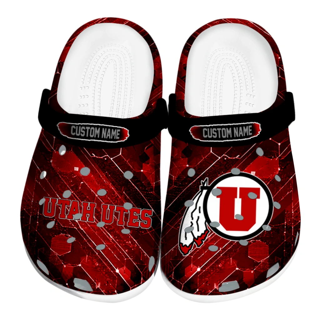 utah-utes-clog-customized-circuit-geometry-red-black-best-selling.webp utah utes clog customized circuit geometry red black best selling