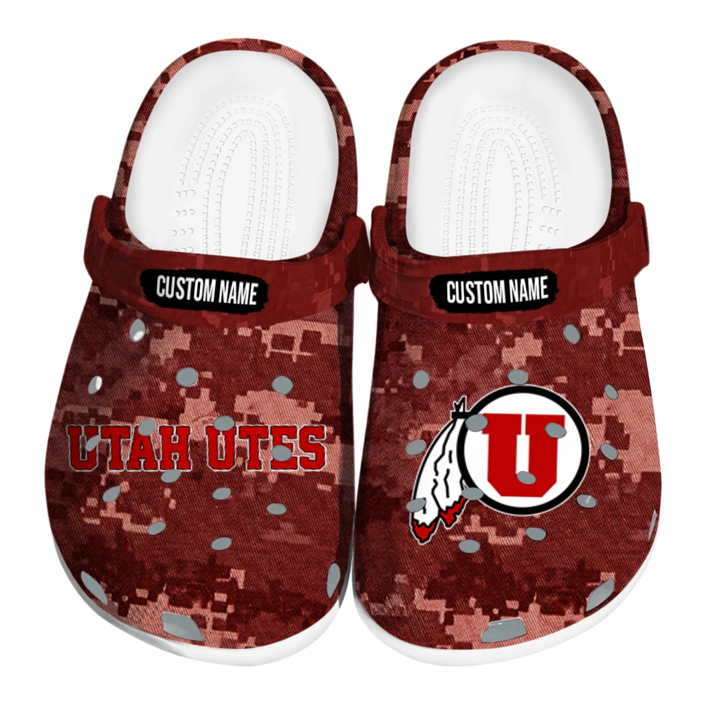 utah-utes-clog-customized-digital-camo-red-best-selling.webp utah utes clog customized digital camo red best selling