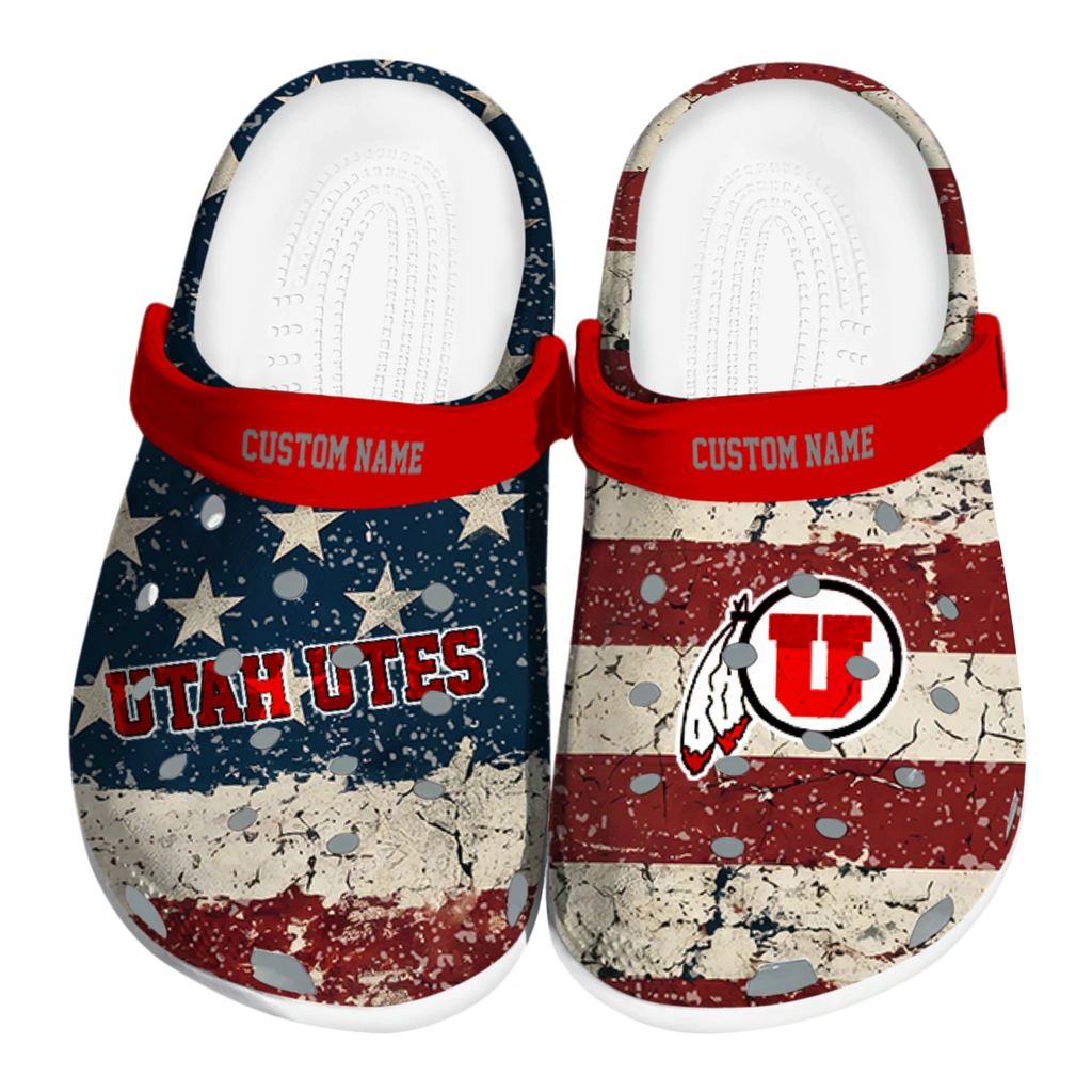 utah-utes-clog-customized-distressed-stripes-red-blue-best-selling.webp utah utes clog customized distressed stripes red blue best selling