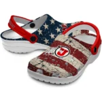 utah-utes-clog-customized-distressed-stripes-red-blue-best-selling.webp