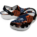 UTSA Roadrunners Clogs – Customized Checkered Streaks Orange Black 1