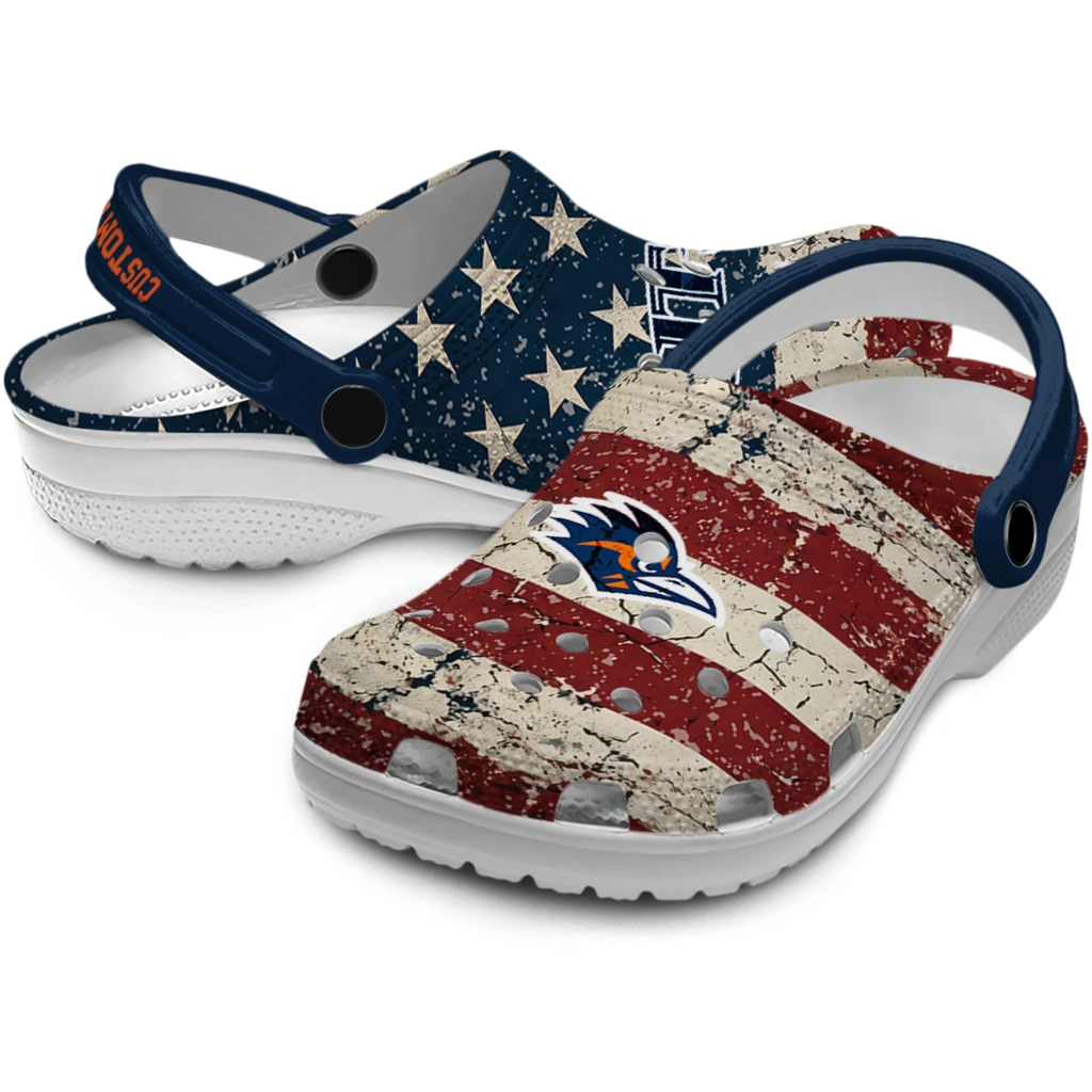 utsa-roadrunners-clog-personalized-distressed-stripes-orange-red-blue-high-quality.webp