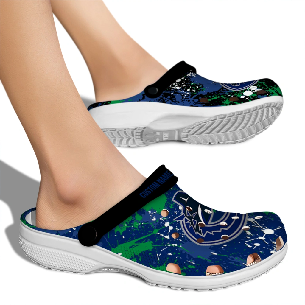 vancouver-canucks-clog-custom-splatter-splash-blue-black-fashion-forward.webp