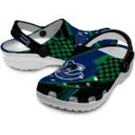 Vancouver Canucks Clogs – Personalized Circuit Geometry Blue Black 1